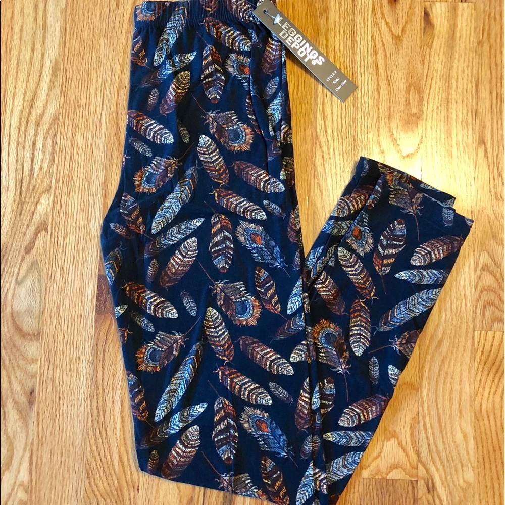 Boho Feather Leggings
